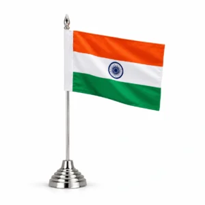 indian flag with table stand