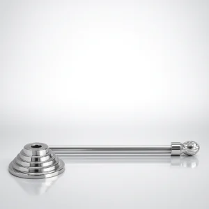 Indoor flag pole with premium stair round base