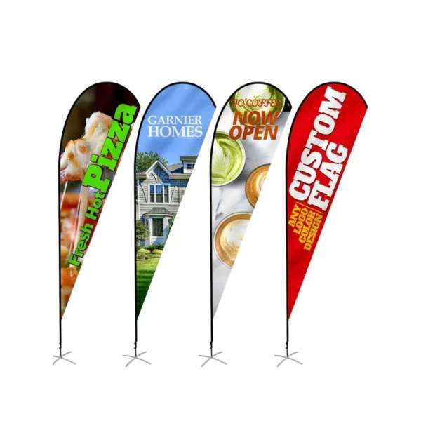 Custom printed feather flag for outdoor advertising