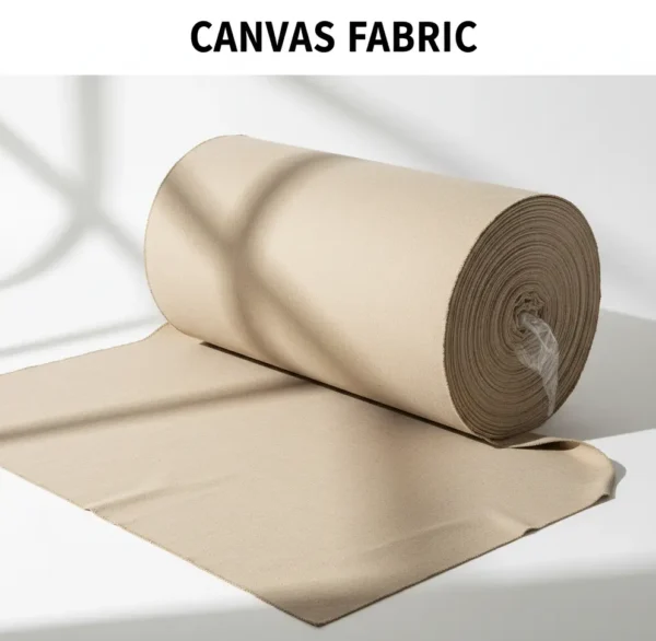 Thick canvas fabric bundle stacked for heavy-duty use