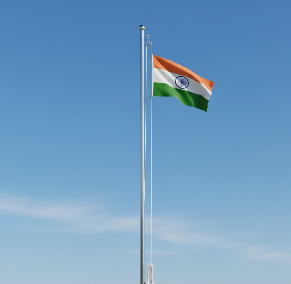 Heavy-duty pulley mechanism for smooth flag movement