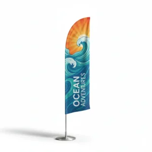 Advertising Feather flag with strong pole and base