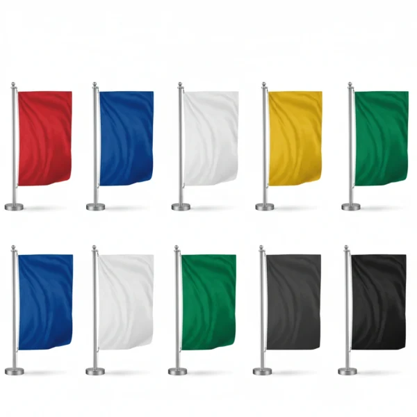 Colors usually used for advertising flags