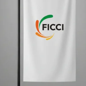 L-Shaped Table Stand with Flag - Image 3