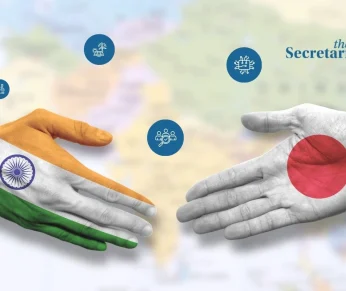 Flags for INDO- JAPAN Summit, Gujarat