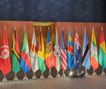 Flags for International Railway Equipment Exhibition