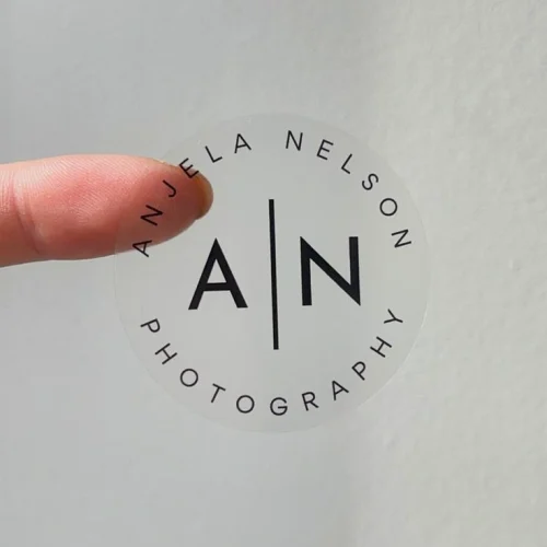 Customizable name sticker tags for expo events