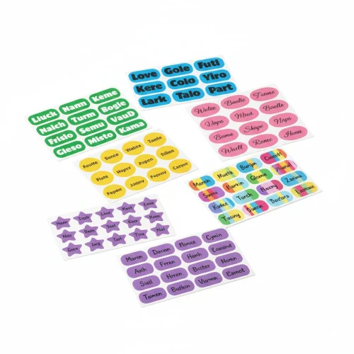 High-quality name stickers used for expo registrations