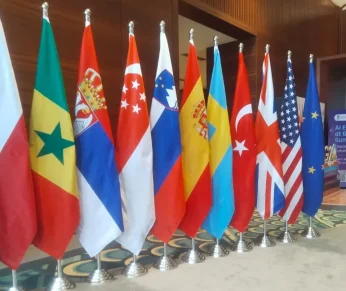 Flags For Vibrant Gujarat Global Summit