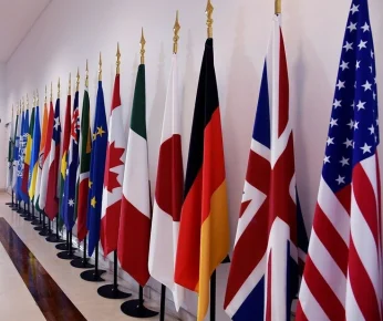 Flags for 15th Auto - Expo, Greater Noida